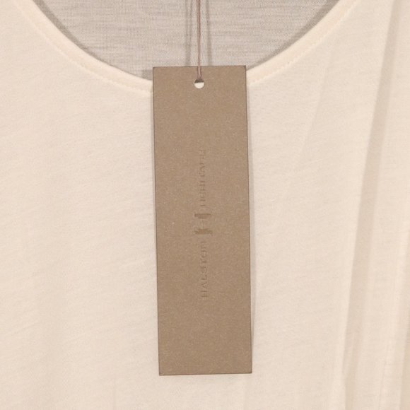 NWT Halston Heritage X Revolve Drapey Rolled Hem Tank in Ivory - Picture 6 of 10